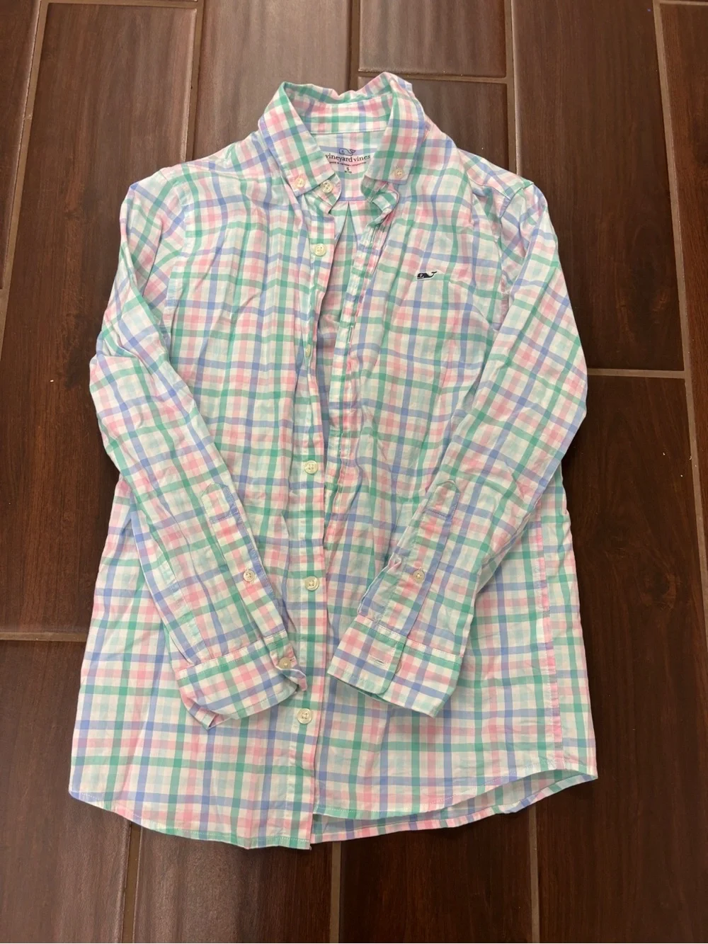 Vineyard Vines boys plaid button down